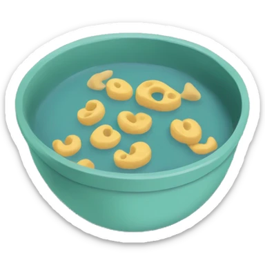 bowl mac and cheese food flat colors  sticker