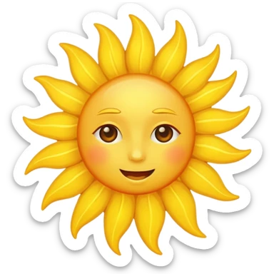 Sunshine sticker
