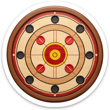 Carrom board sticker