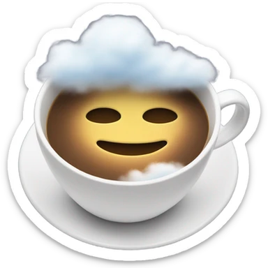 clouds in coffee  sticker