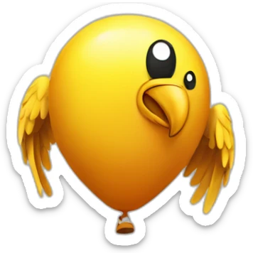 Balon con aguila sticker