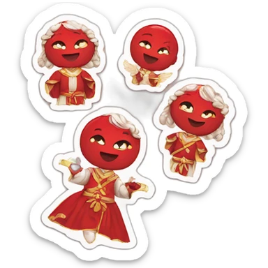 blessing stickers red sticker