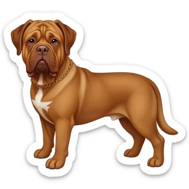 Dogue de bordeaux dog sticker