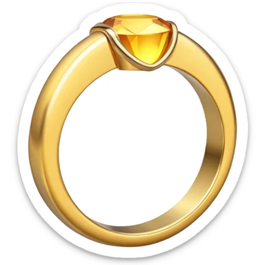 Gold ring from Sonic the Hedgehog game sticker