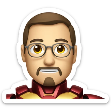 Steve Jobs as Iron Man sticker