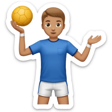 Throwing a ball. sticker