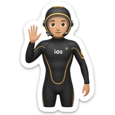 diver wetsuit only wetsuit sticker