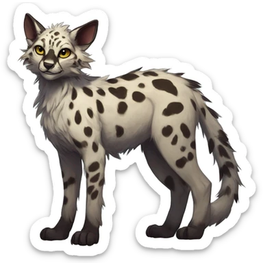 Modern Feral Rare Fantasy Vernid-Trico-species by LiLaiRa, random markings, full body sticker