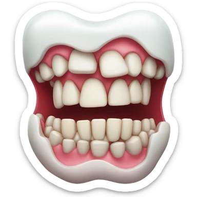 Rotten teeth sticker