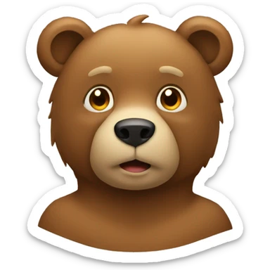 Urso bege sticker