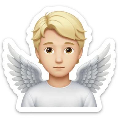  male angel wiwith wings sticker