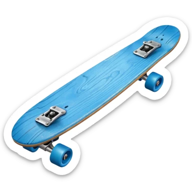 Skate board, blue sticker