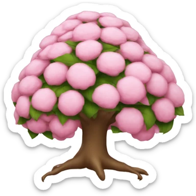 Árvore natal rosa  sticker