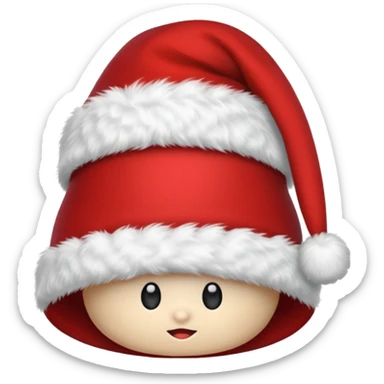 Christmas hat emoji sticker