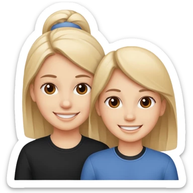 Sister brother sticker