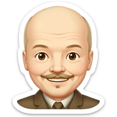 Lenin smile  sticker