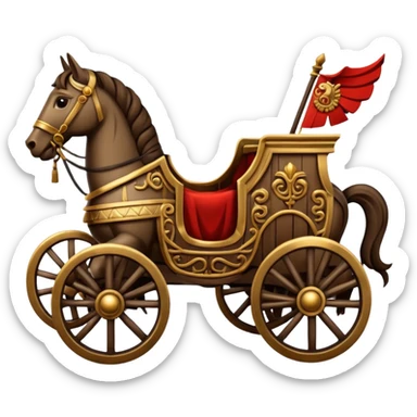 Roman chariot sticker
