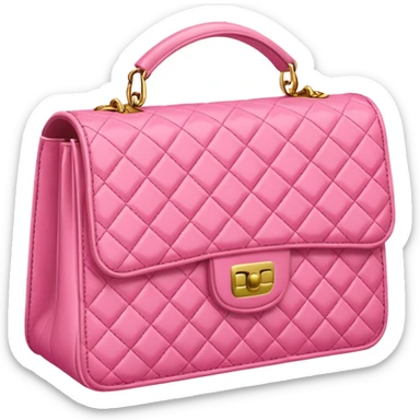 channel pink bag sticker