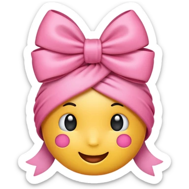 Cute christmas emoji pink and preppy sticker