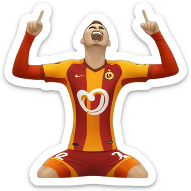 icardi galatasaray Happiness of goal sticker