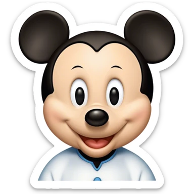 Mickey Mouse wishing my mother Happy birthday  sticker