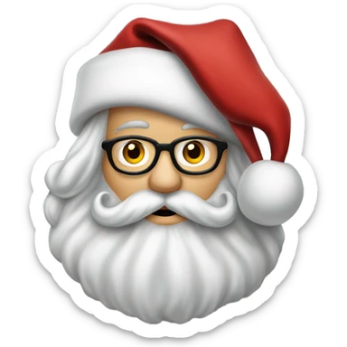 Johnny Depp as santa claus sticker