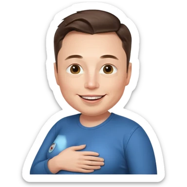 pregnant elon musk man sticker