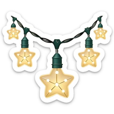 twinkle fairy string lights sticker