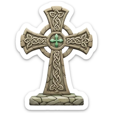 Celtic cross sticker