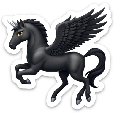 Black Pegasus  sticker