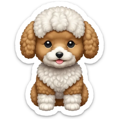 toy poodle sticker