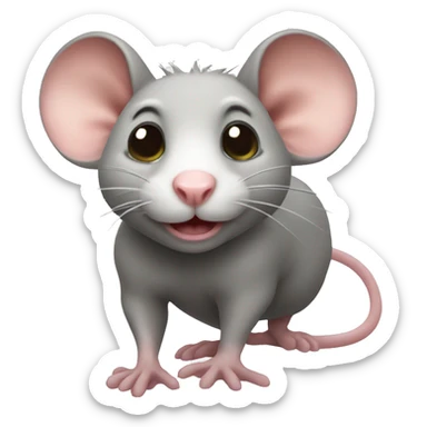 cute rat sticker