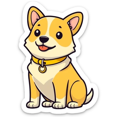 Potato dog sticker