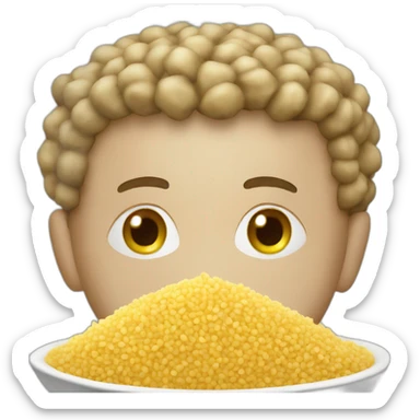 Couscous in dish sticker