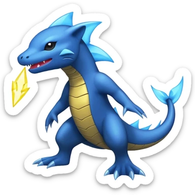 Electric Eel-Manectric-Shinx-Luxray-Electrike-Pokémon-Fakémon-fusion sticker
