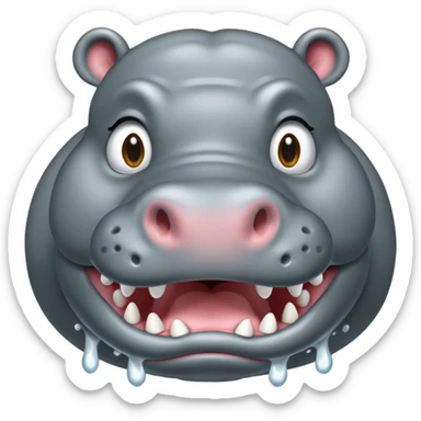 hungry hippo sticker