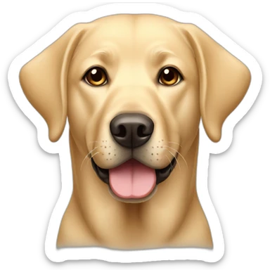 Blonde labrador sticker