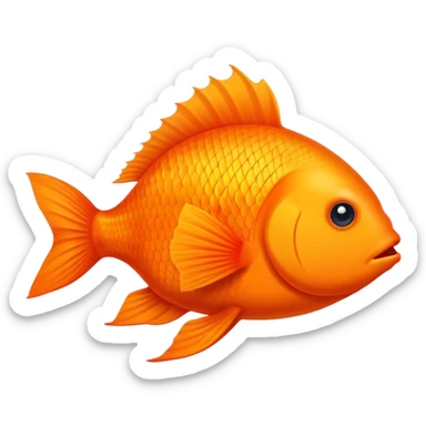 Fun fish looking right sticker