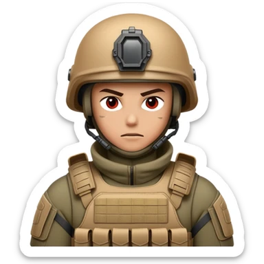 Name: Red Talon Operative  Description: Elite soldier in tactical gear, cold stare, always mission-ready. Symbol of discipline, danger, and precision. sticker