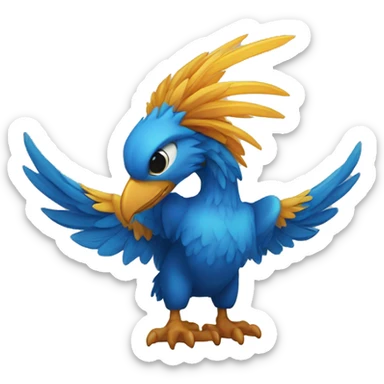 Fenix azul sticker