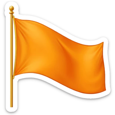 I want orange flag emoji represents hinduism sticker