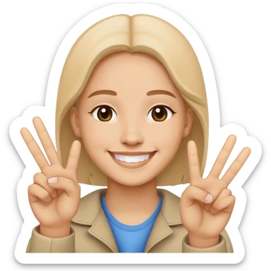 🙂‍↕️✌🏼 sticker