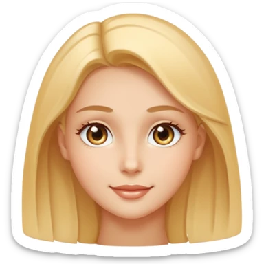 face silhouette with a shining youthful glow sticker