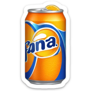 Canette de fanta sticker