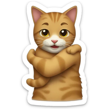 Hugs-cats sticker
