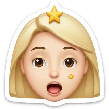 starstruck emoji, open mouth, stars in both eyes sticker