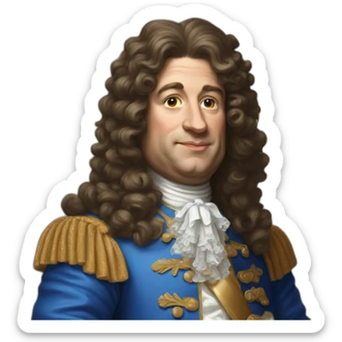 rocky Louis XIV sticker