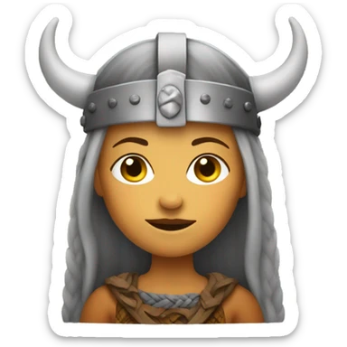 Viking woman sticker