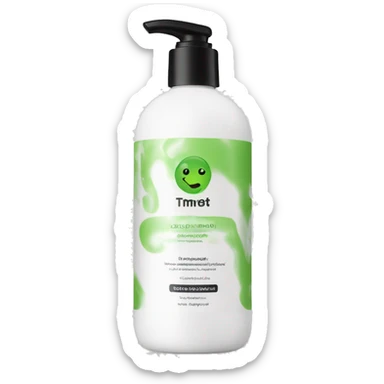 leave-in conditioner bottle with label sticker