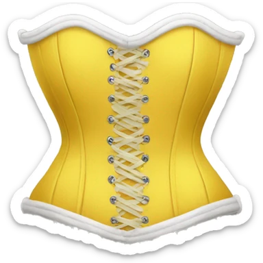 Yellow Corset sticker